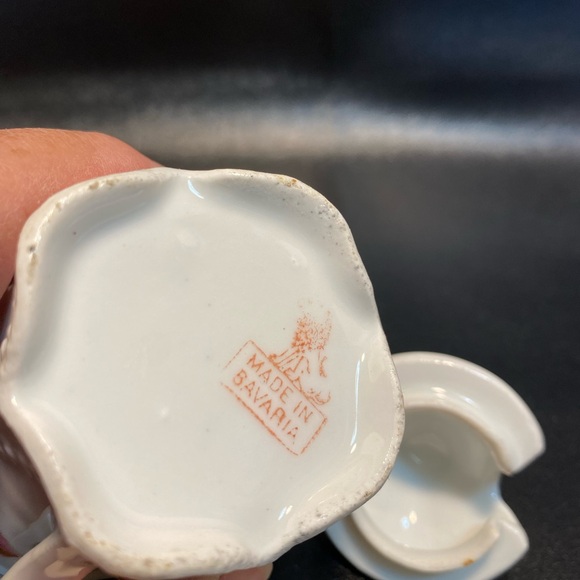 Vintage Bavaria Victorian Mustard Pot with Spoon - Picture 9 of 9